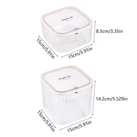 Hair Accessories Organizer Acrylic Storage Box Clear Hair Tie Organizer For Headband Laundry Pods Container Desktop Storage Box 2