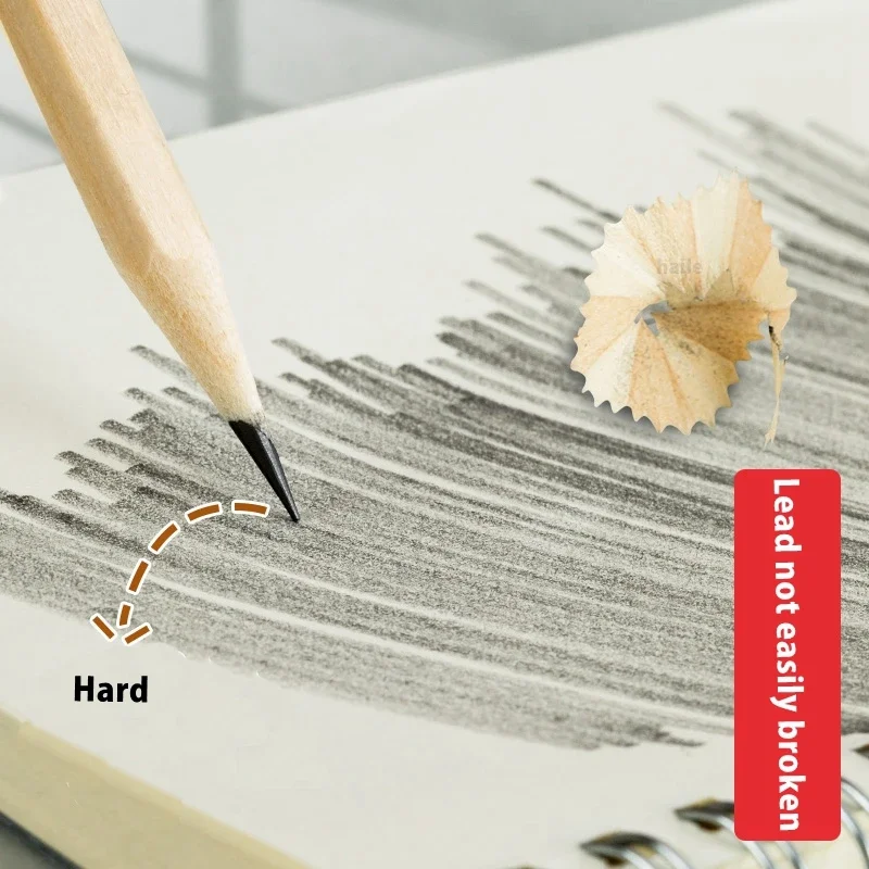 100 قطعة/الوحدة HB قلم رصاص مسدس طبيعي أقلام خشبية...
