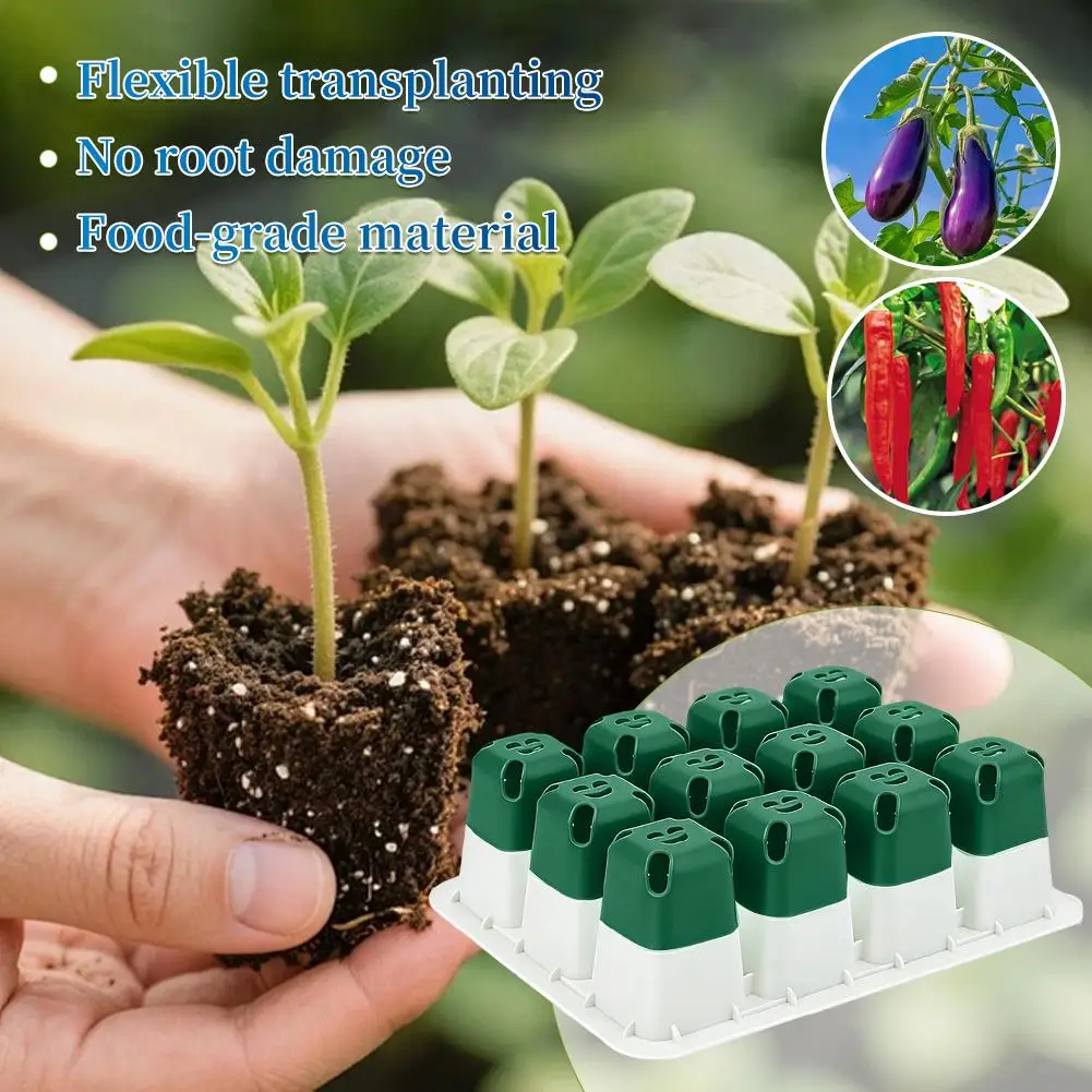 Eco-Friendly Silicone Seedling Starter Trays