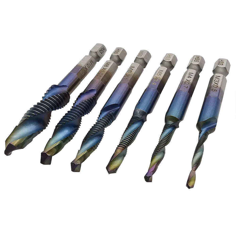 Drill Bits M3 M4 M5 M6 M8 M10 Titanium Tap Drill Bits M3 M4 M5 M6 M8
