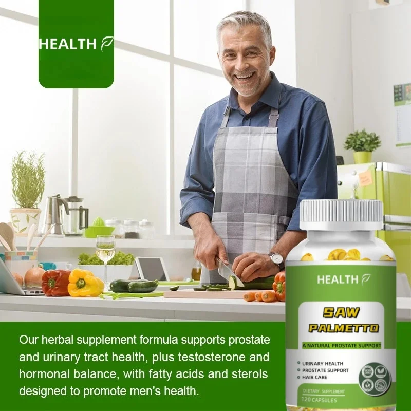 Saw Palmetto Extract 120 Capsules Non-GMO Gluten Free
