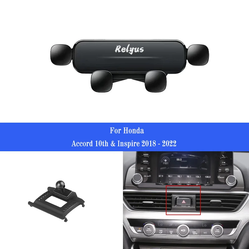 

New Car Mobile Phone Holder for Honda Inspire Accord 8th 9th 9.5th 10th Smartphone Mounts Holder Gps Stand Bracket Accessories