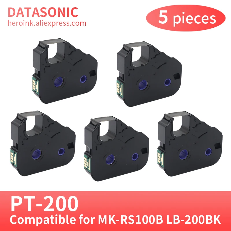 Cabo id Printer Mk2600 Mk2500 Mk2100 Mk2000 Mk1500 Mk1100 Mark Pro Tinta Fita de Máquina de Escrever 5pk Pt200bk Mk-rs100b 3604b001