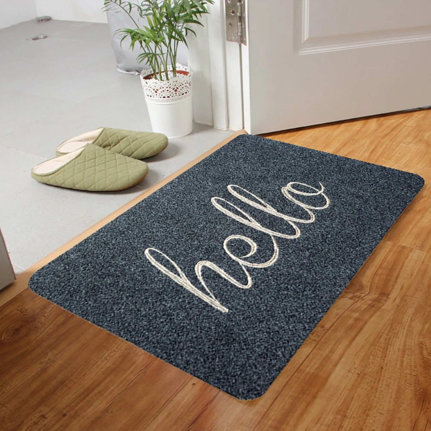 

WEILUO Door Mat,Durable Welcome Mat Low Profile Floor Mat Front Doormat Indoor Outdoor Door Rug Non Slip Rugs for Entryway,Patio