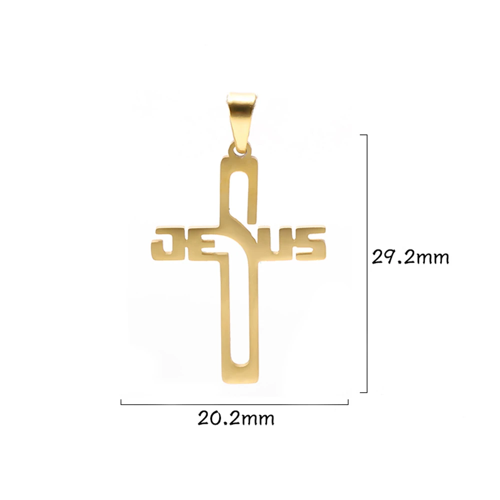 Wholesale Stainless Steel Tree-Shaped Cross Charms for Jewelry Making - Elegant Pendant Accessories