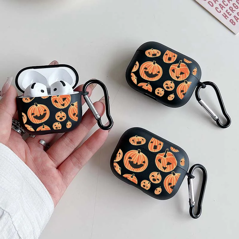 Pumpkin Pattern AirPods Case for Teens