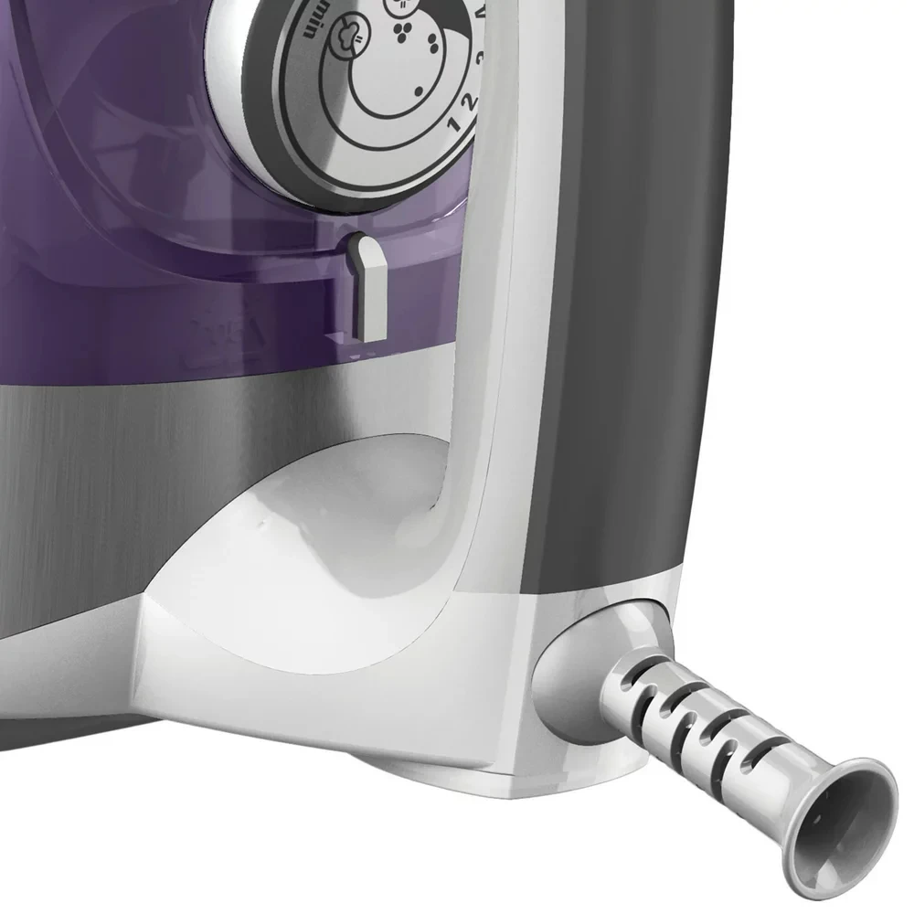 Professional Steam Iron with Stainless Steel Soleplate, Purple