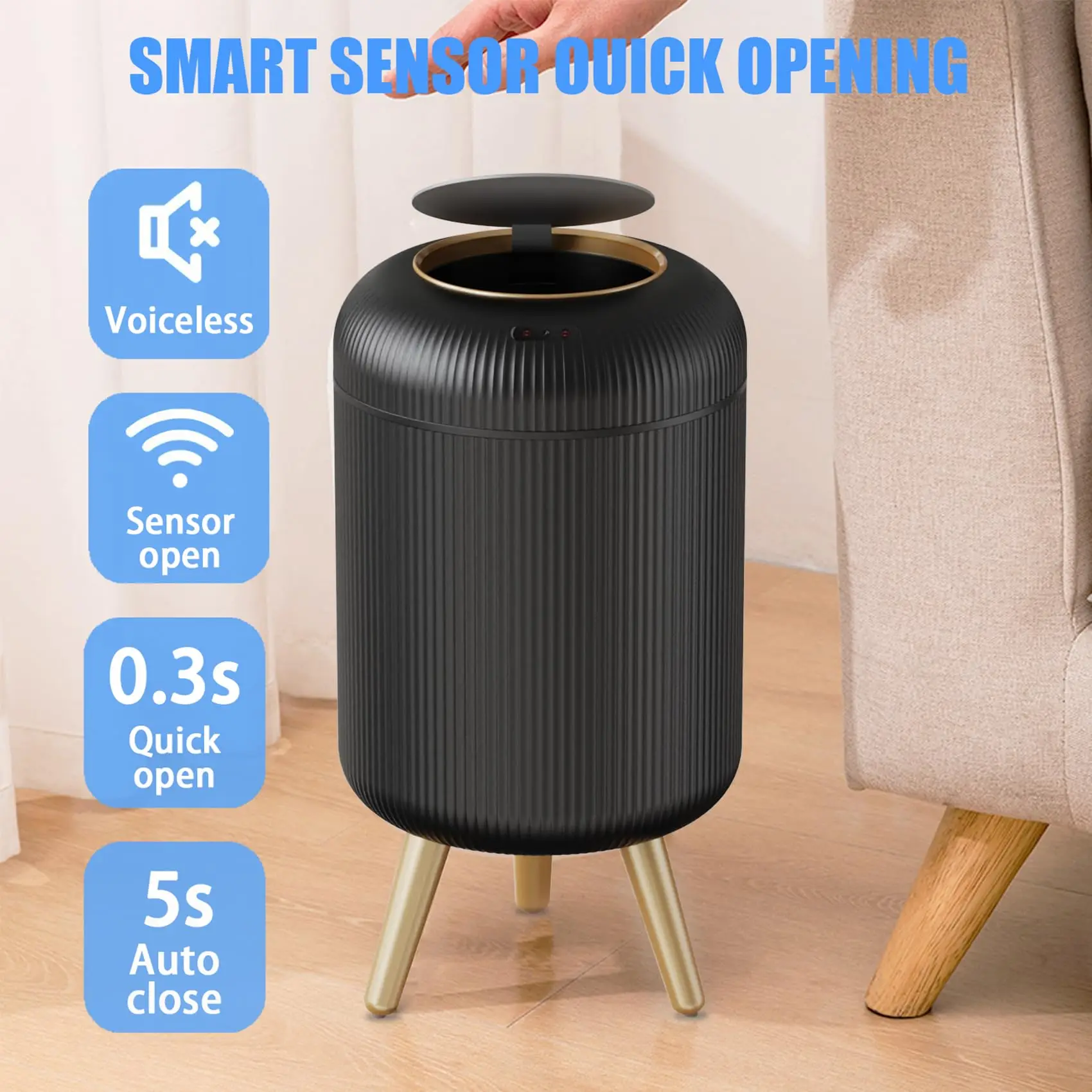 Smart Automatic Sensor Dustbin with Lid