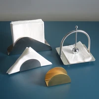 Stainless Steel Tissue Stand Metal Napkin Holder Dispenser Display Rack for Home Kitchen Restaurant Countertop Napkin Holder 1