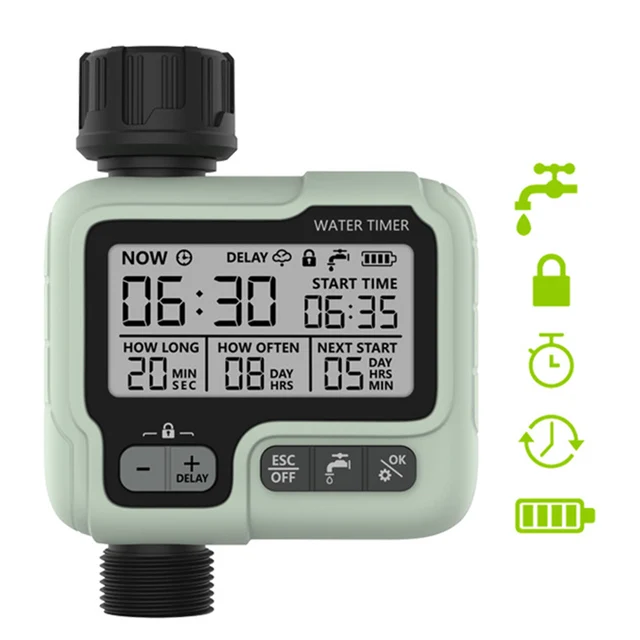 Automatic Water Timer Garden Digital Irrigation Controller System Intelligent Sprinkler Used Outdoor to Save Water & Time 4