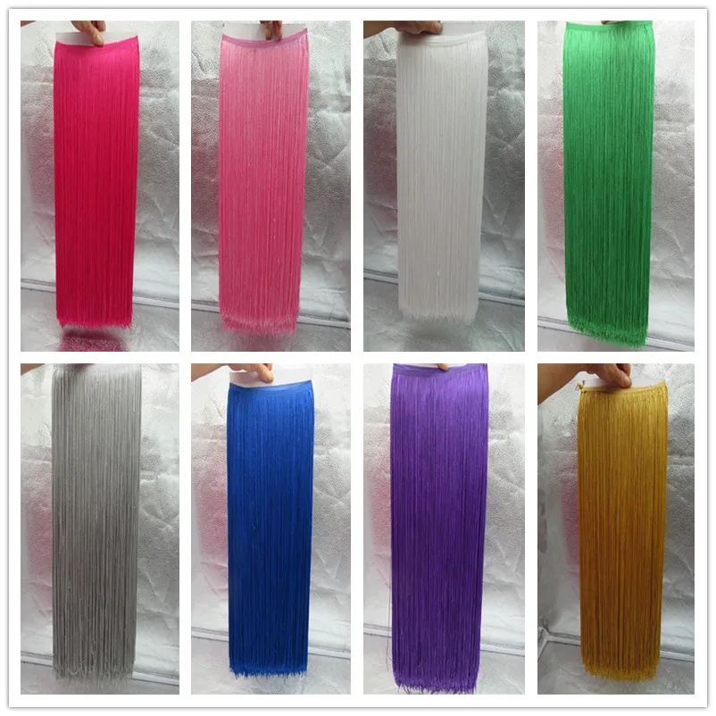 

10 Meters 100cm Polyester Fringe Tassel Trimming Lace Latin Dress Macrame Samba Dance Clothing Single Band width