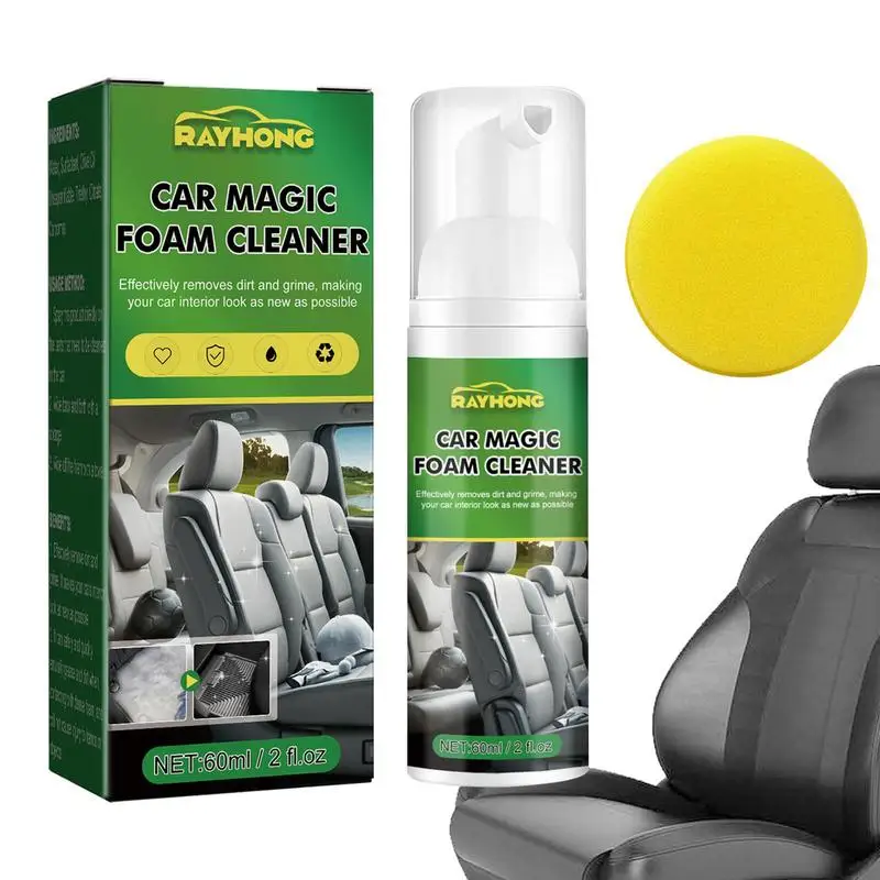

60ml Car Interior Leather Clean Multifunctional Foam Cleaner Car Interior Strong Decontamination Ceiling Seat Clean