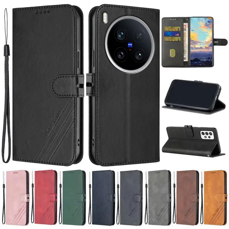 Leather Flip Case - Elegant Design Phone Cover