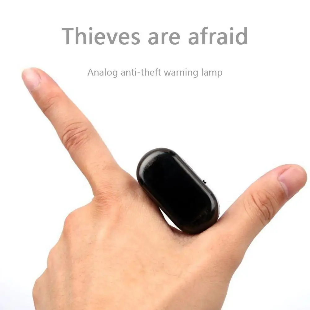 2 pezzi all'interno dell'auto simulazione antifurto allarme automobile energia solare antifurto lampada LED simulazione spia luce lampeggiante - immagine 3