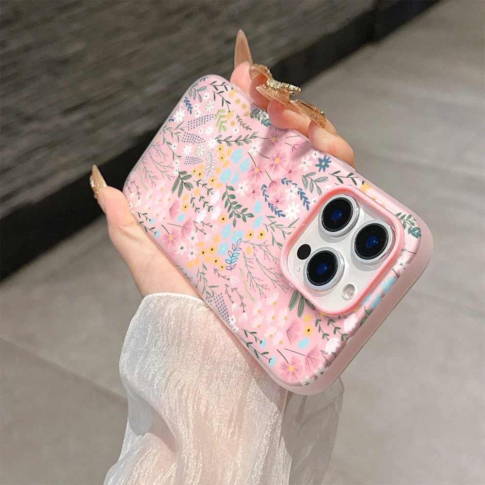 Delicate High-Bamboo Floral Pattern Protective Phone Case