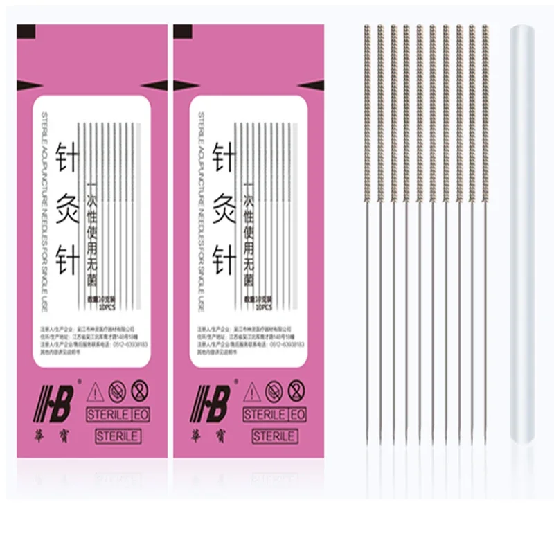 Disposable Sterile Needle 1000 Acupuncture Needles with Tube Acupoint Massage Beauty Acupressure Massage Sterilze Needle CE