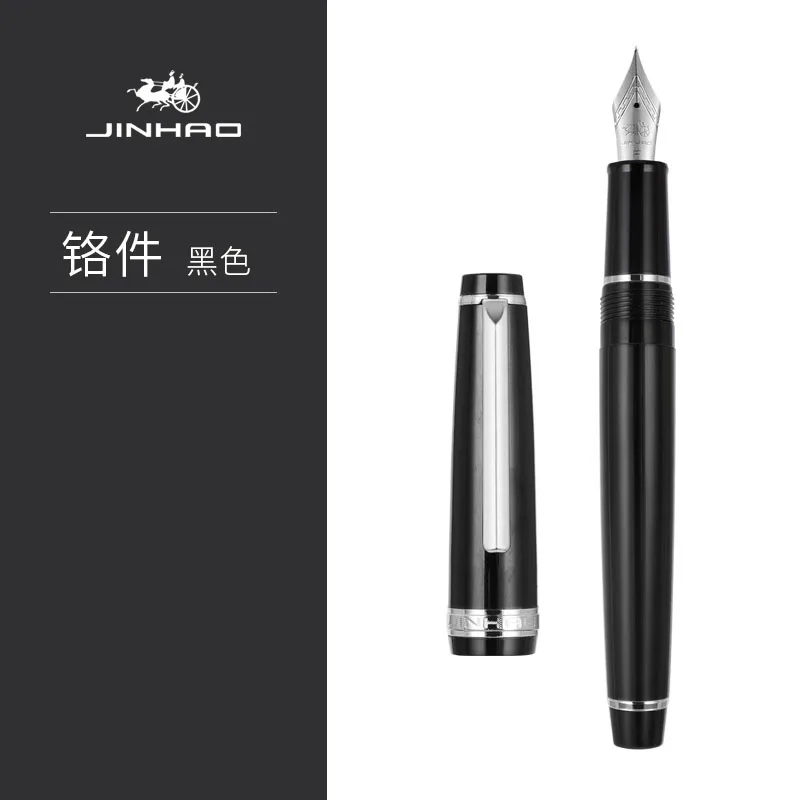 New Jinhao 82 Series Fountain Pen Acrylic F 0.5mm nib school office Supplies business writing ink pens sliver clip blue yellow majohn c4 eyedropper acrylic fountain pen ef f m nib transparent office business school writing supplies gifts pens for students