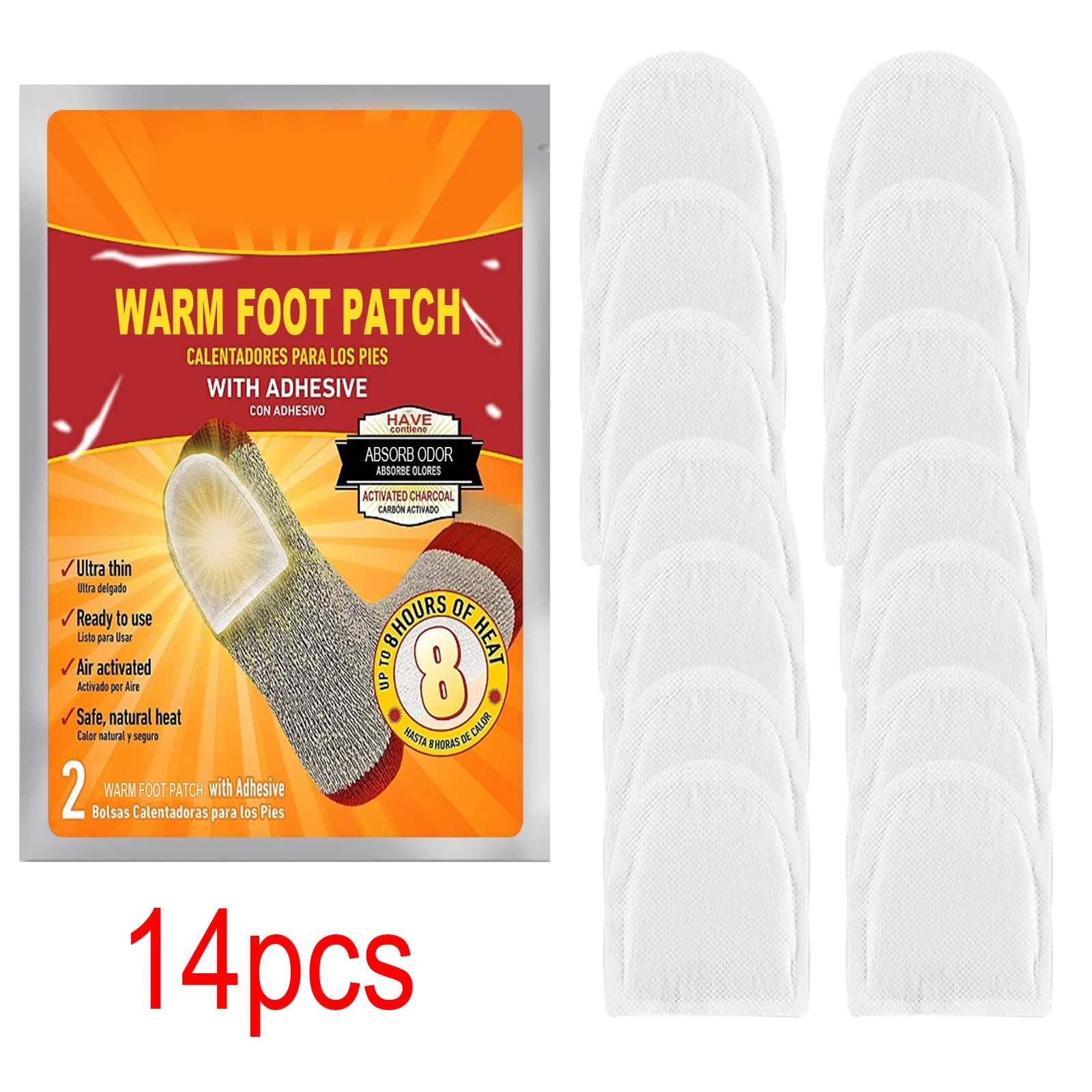 Portable Warm Foot Patch Self-Heating Insole Paste Multipurpose Body Foot Warmer Sticker for Winter