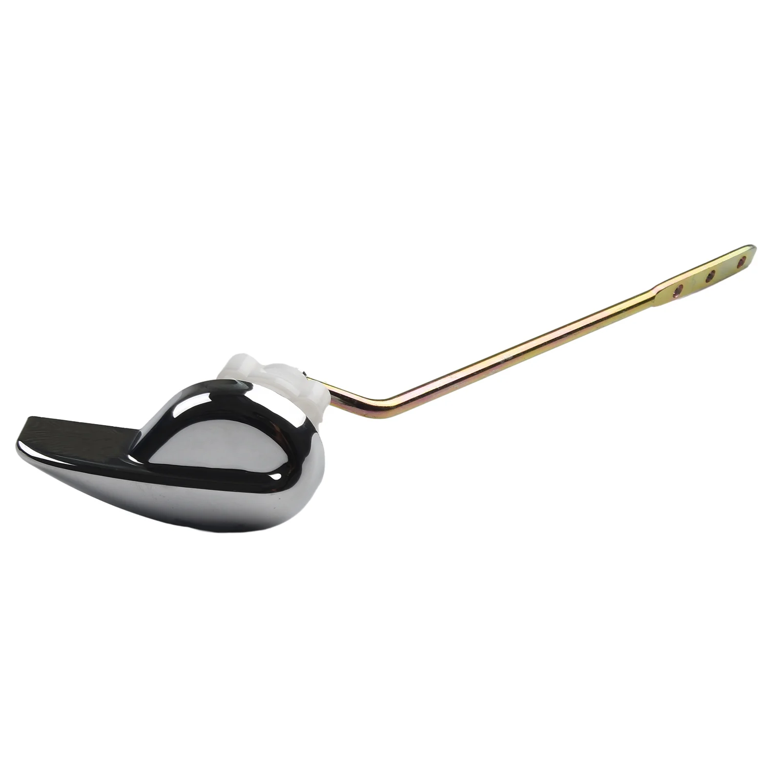 Toilet Tank Flush Lever Handle Bathroom Accessories Home Improvement Parts 1Pc Chrome Finish