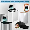 12Pack Trash Can Absorbing Filters, Activated Charcoal Purifying Deodorizer for Trash Cans, Compost Buckets-Rectangle 2