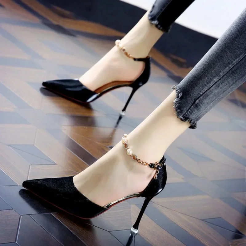 red-sole-high-heels-sexy-satin-one-line-buckle-pointy-rhinodiamonds-red