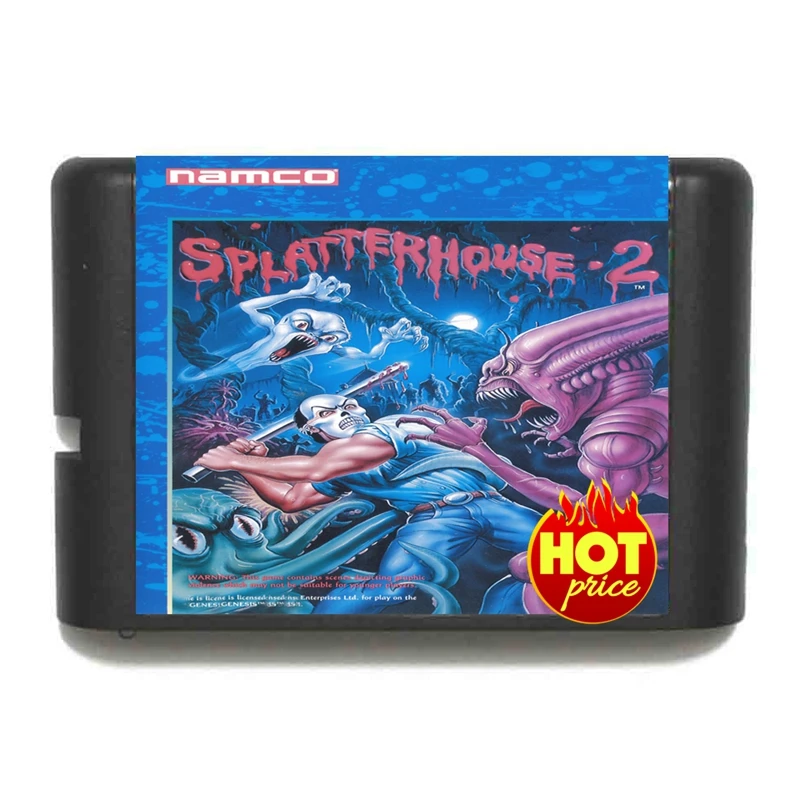 Nuovo Arrivo Splatterhouse 2 16Bit Md Game Card Per Sega Mega Drive Per Genesis