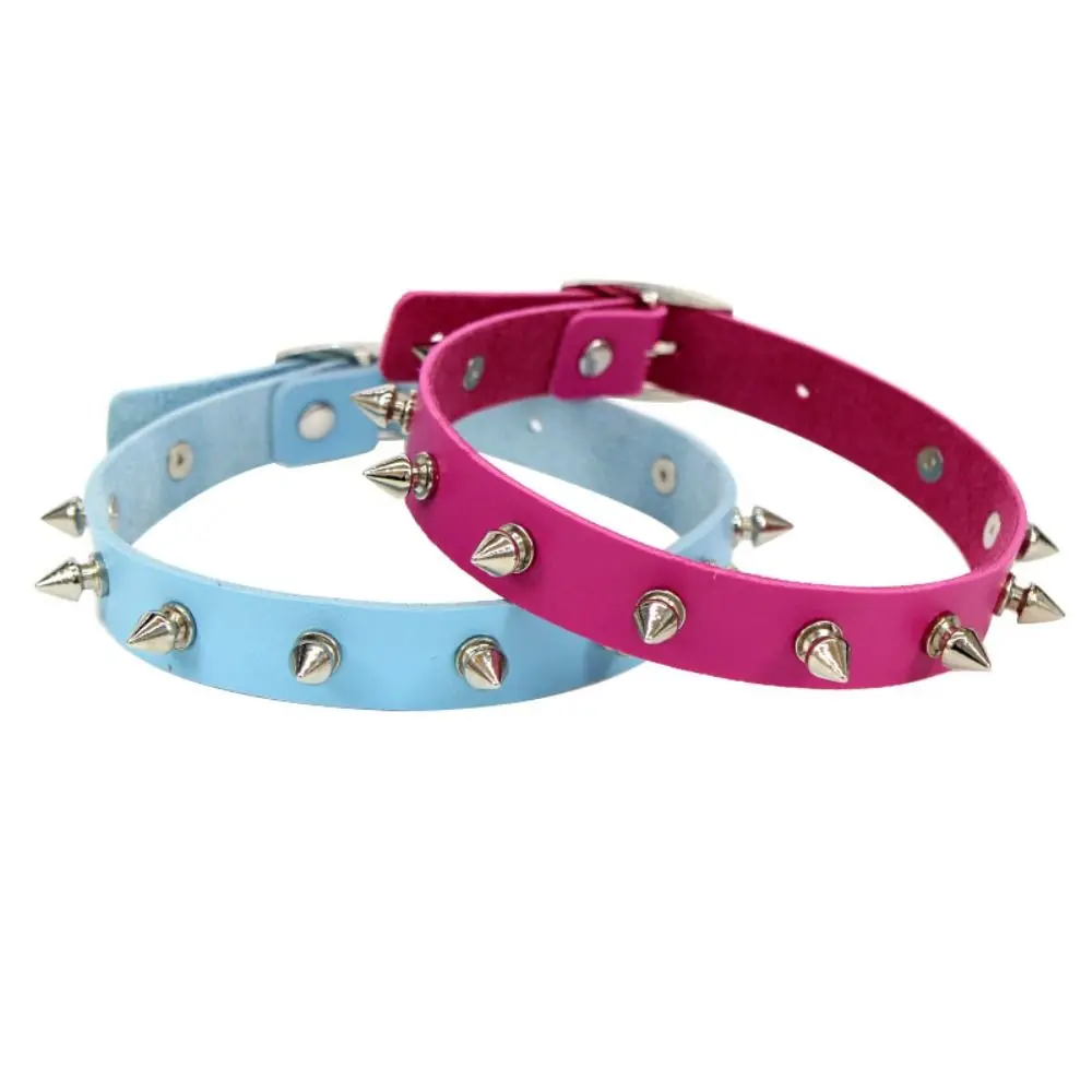 アクセサリー soshiotsuki 22ss dog choker New Emo Spike Choker Punk Collar Female Women Men Black