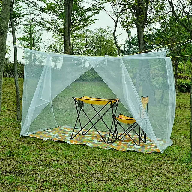 Grande Moustiquaire de Camping Blanche, Portable, pour Voyage, Tente Verte d'Insectes, Nik, Chambre à Coucher 2