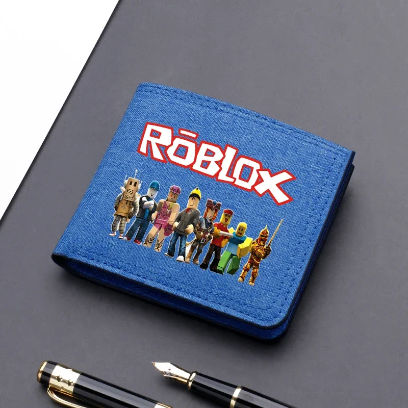 Roblox Wallet Cartoon Game Character Printed Coin Purse