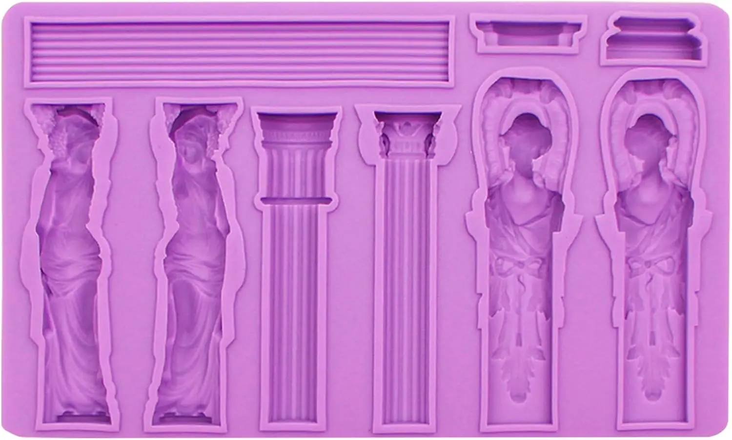 Stampo in silicone a colonna romana per torte, cioccolato, sapone, resina, gesso, ornamento in cemento, forniture per la creazione di gioielli