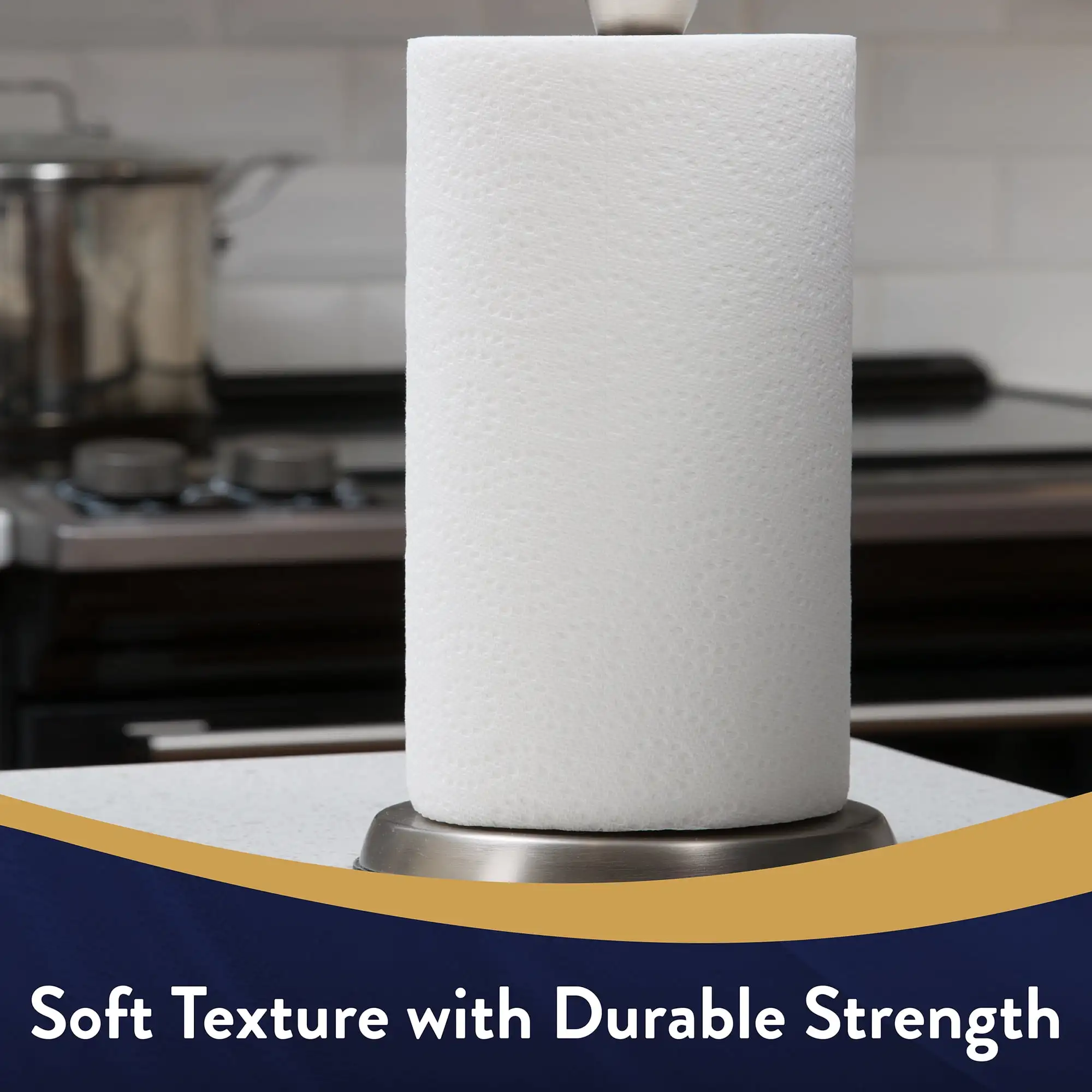 Ultra Strong Paper Towels 12 Double Rolls Absorbent Paper Towels Have Soft Texture with Durable Strength You Can Trust