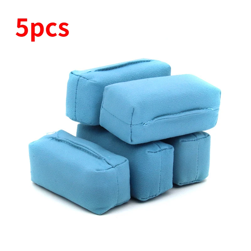 5pcs Car Detailing Suede Sponge Applicator Ceramic Coating Polishing