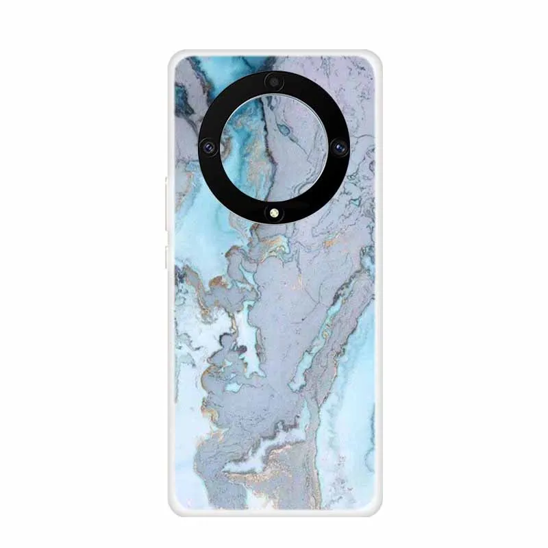 Marble Clear Soft TPU Silicone Back Cover - Transparent Coque