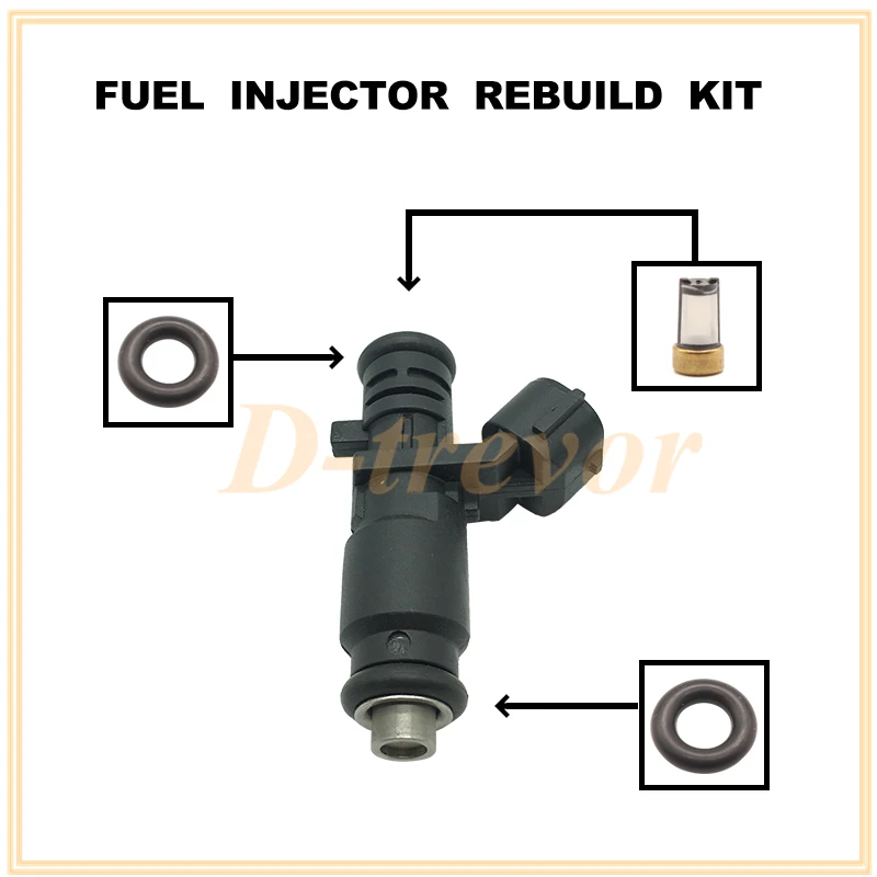Fuel Injector Seal O-Ring Kit Seals Filters for Gasoline Petrol Car CE6465 OEM: CE6465
