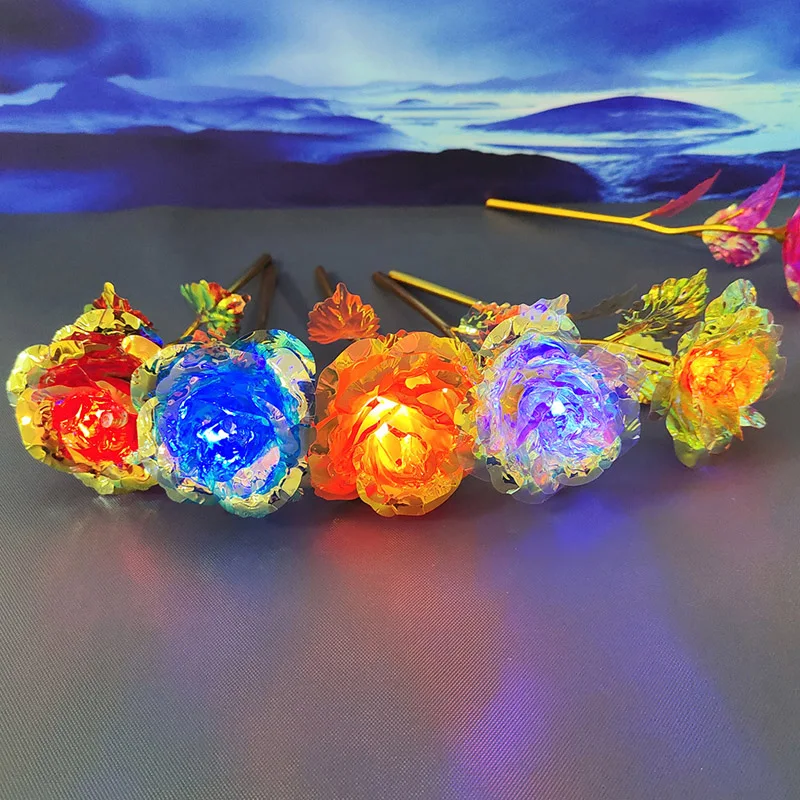 Eternal 24K Gold-Dipped Galaxy Rose - Forever Love Wedding Decor Gift