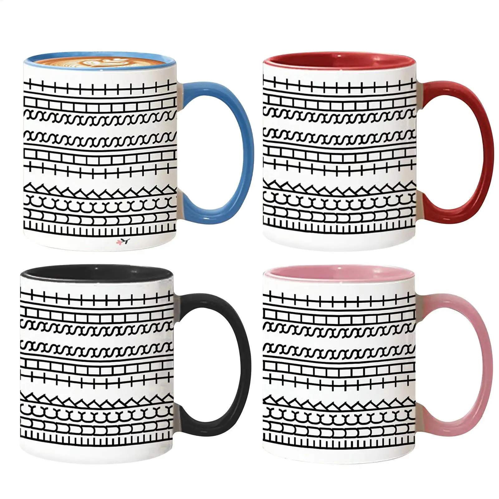 Hidden Message Coffee Mug Ceramic Chocolate Milk Cup Modern Coffee Lover Gift Kitchen Accessories Message Coffee Tumbler