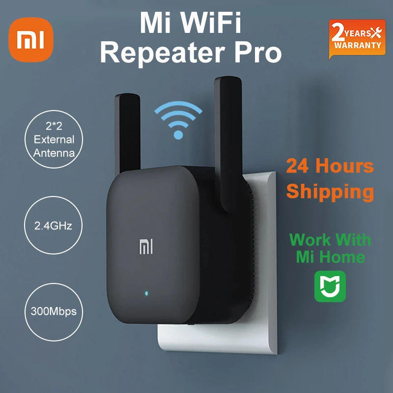 Xiaomi Mijia Repetidor Xiaomi Pro 300m Black Repetidor Wifi Xiaomi