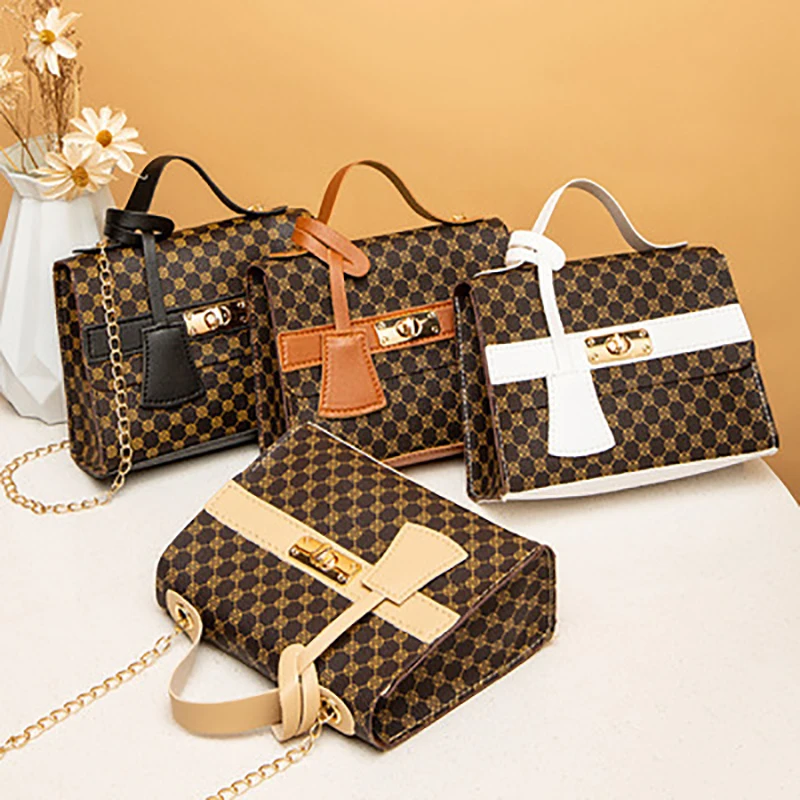 

Big Ring Flower Material Shoulder Bag Leather Chain Women Shoulder Bag Mobile Phone Bag Vintage Tote Bag Mujer Female Bags