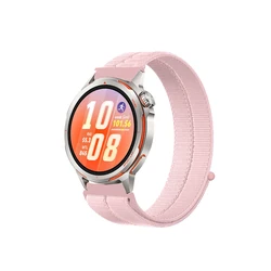 Breathable Nylon Sport Strap, 20/22mm, Universal Fit - 22mm watch strap (Pink)