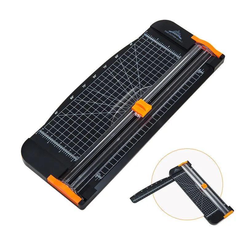 Paper Cutter Home Office Small A4 Portable Manual Bidirectional Paper Cutting Machine Photo Card Payslip Multifunctional Tool