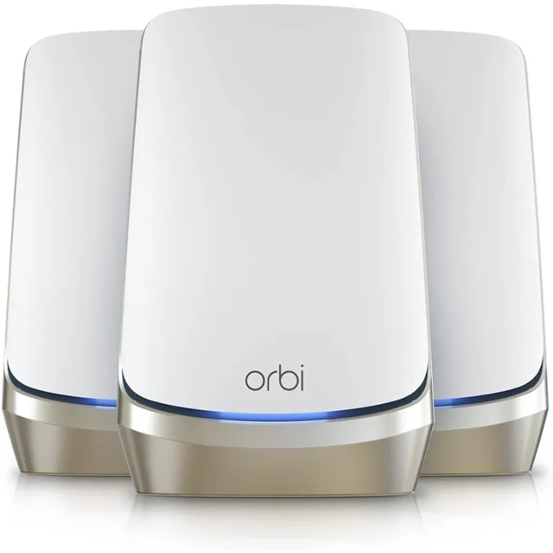 

Quad-Band WiFi 6E Mesh System (RBKE963), Router with 2 Satellite Extenders, 10.8Gbps Speed, Coverage up to 9,000 sq. ft.
