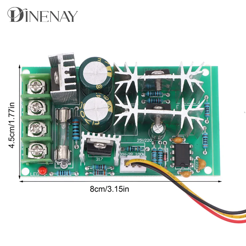 PWM DC10-60V 모터 속도 제어 조절기, 모터 속도 제어기 스위치, 전류 전압 조절기, 고전력 드라이브 모듈, 20A