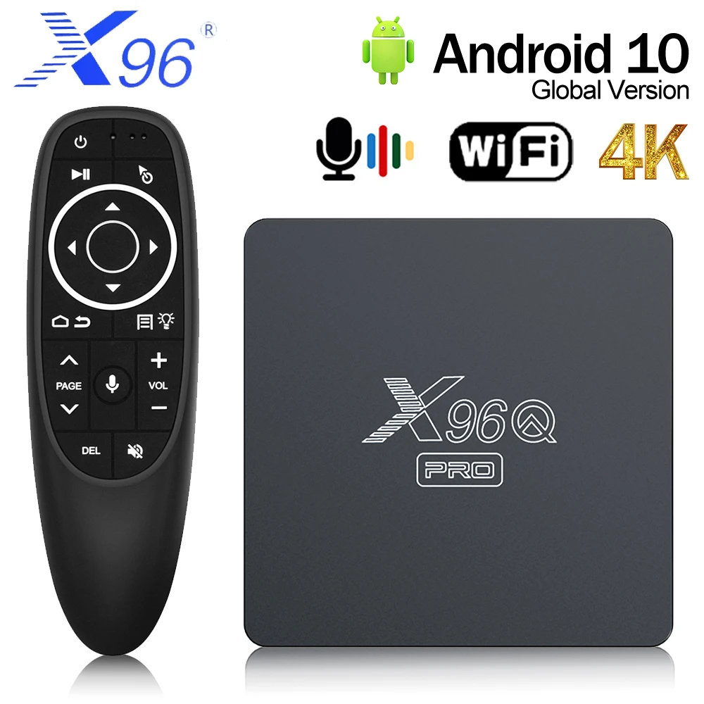 Приставка Смарт-ТВ X96QPRO 4K Android 10 0 Allwinner H313 4 ядра Wi-Fi HD HEVC HDR поддержка Netflix Youtube |