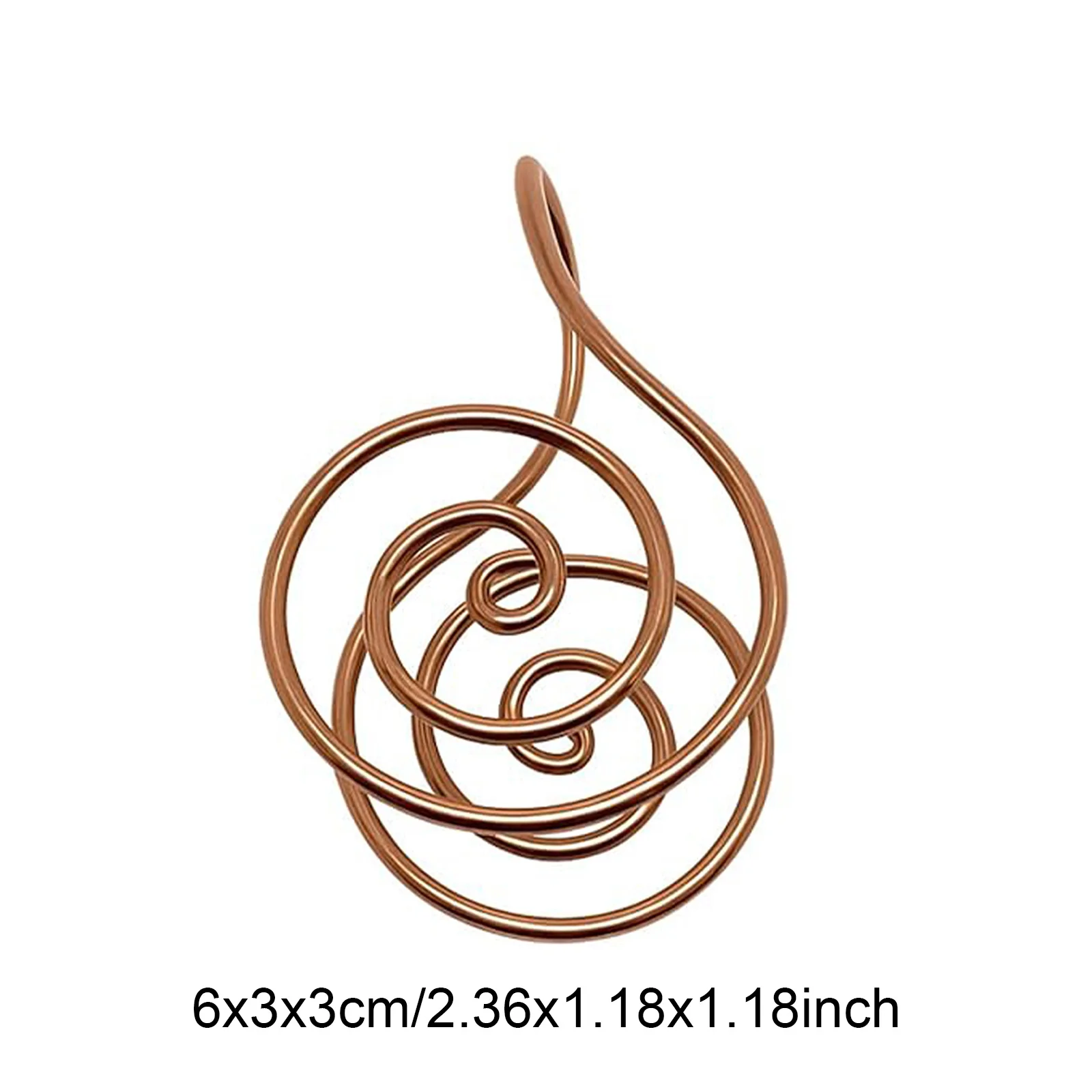 Adjustable Copper Palm Ring Handmade Jewelry Accessories Reiki Energy Spiral Hand Ring Portable Spiral Palm For Crystal Work