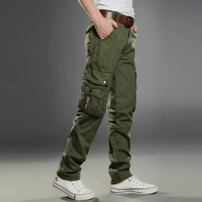 

Fashion Mens Military Cargo Pants Casual Men's Trousers Breathable Summer Multi Pocket Long Mens Clothing Oversize 42