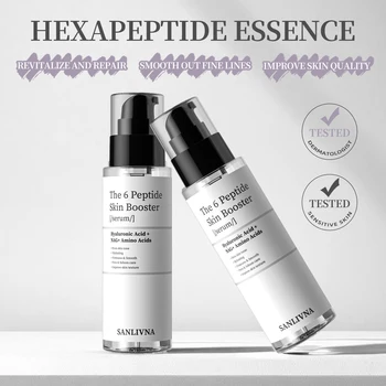 6 Peptide Essence Facial Refreshing Skin Care Set Contains Collagen to Improve Fine Lines, Brighten Skin, Moisturize and Nourish