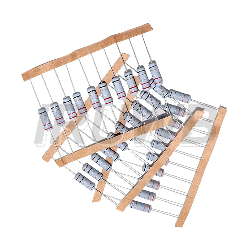 10pcs 0.1R 0.1 0.22 0.33 0.47 1 2.2 4.7 6.8 10 22 33 47 51 68 100 ohm 3W 5% Wire Wound Resistor Fuse Winding Resistance image 3