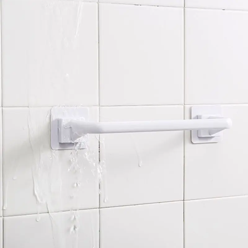 

Self Adhesive Wall Mounted Bathroom Towel Bar Shelf Rack Holder Toilet Roll Pape