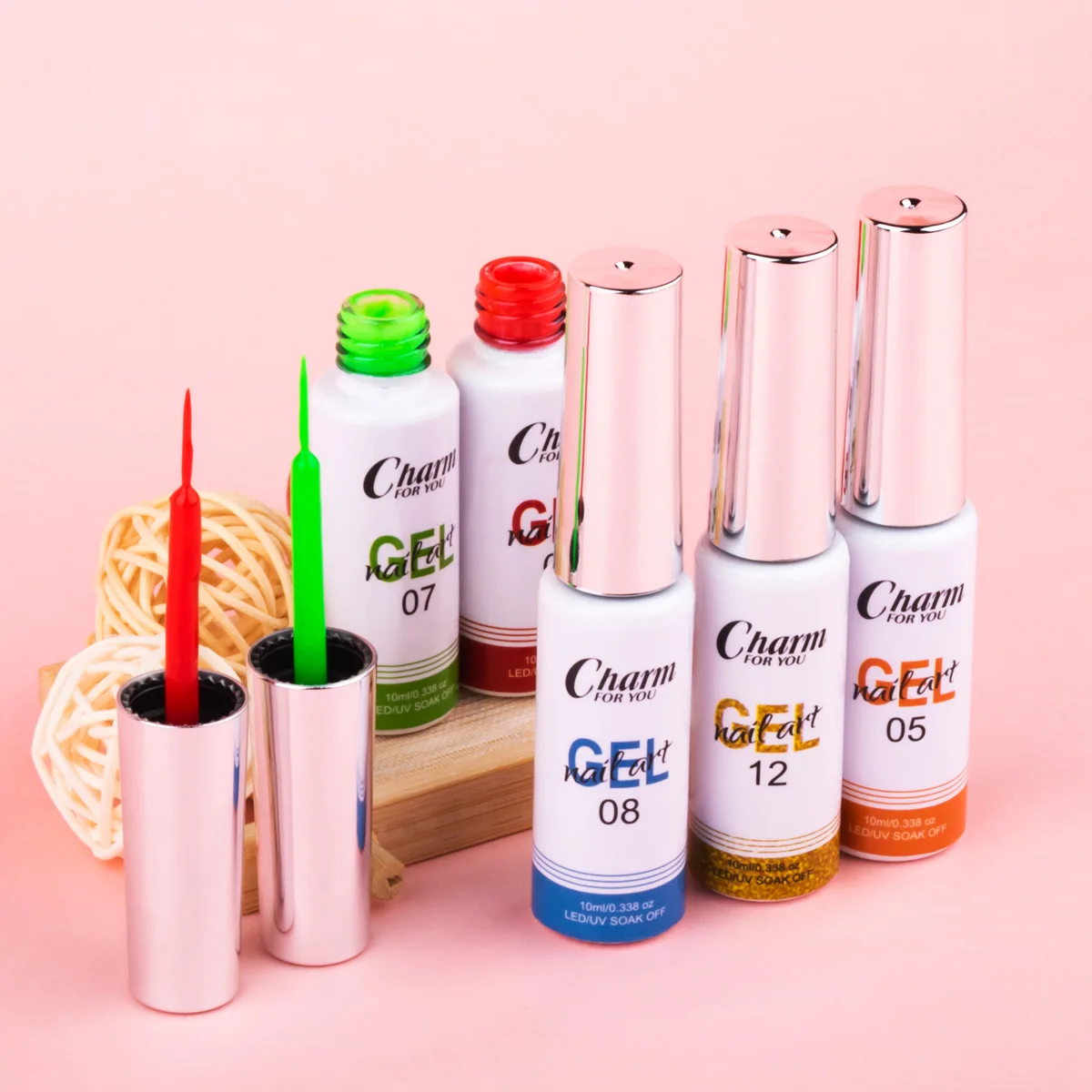 Gel per Nail Art Liner, Soak Off smalto Gel UV, applicatore a pennello sottile per opere d'arte dettagliate, smalto Gel per unghie di qualità del salone di lunga durata - immagine 5