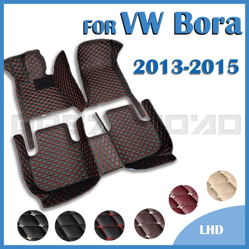 

Car Floor Mats For VW Volkswagen Bora 2013 2014 2015 Custom Auto Foot Pads Automobile Carpet Cover Interior Accessories